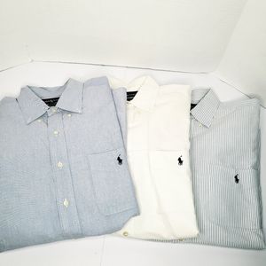 Bundle of 3 Ralph Lauren Button Down Shirts Medium